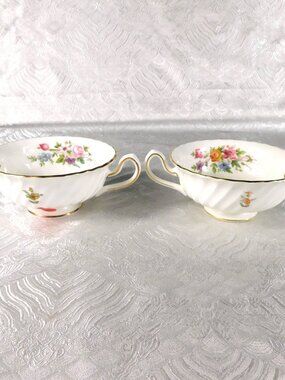 Set of Two Minton Bullion Cups in the Marlow Pattern # 27684